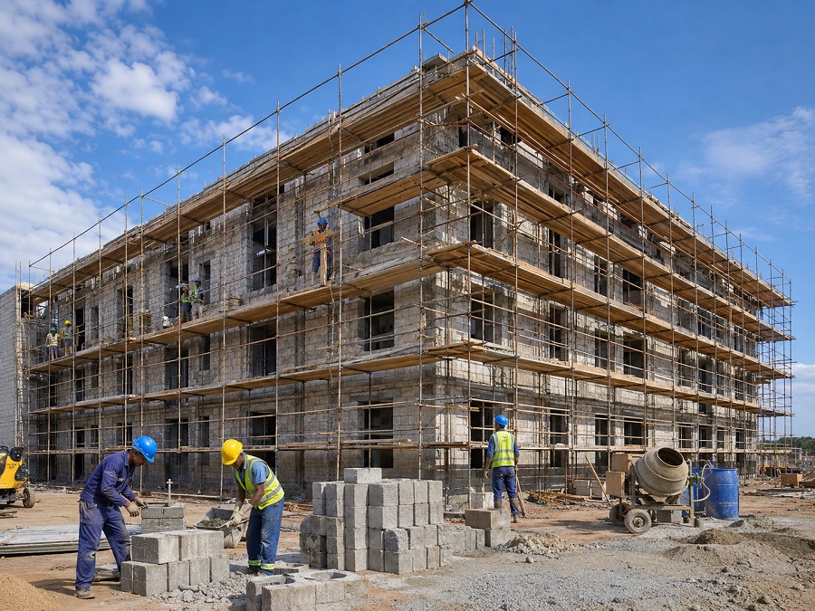 Commercial building construction